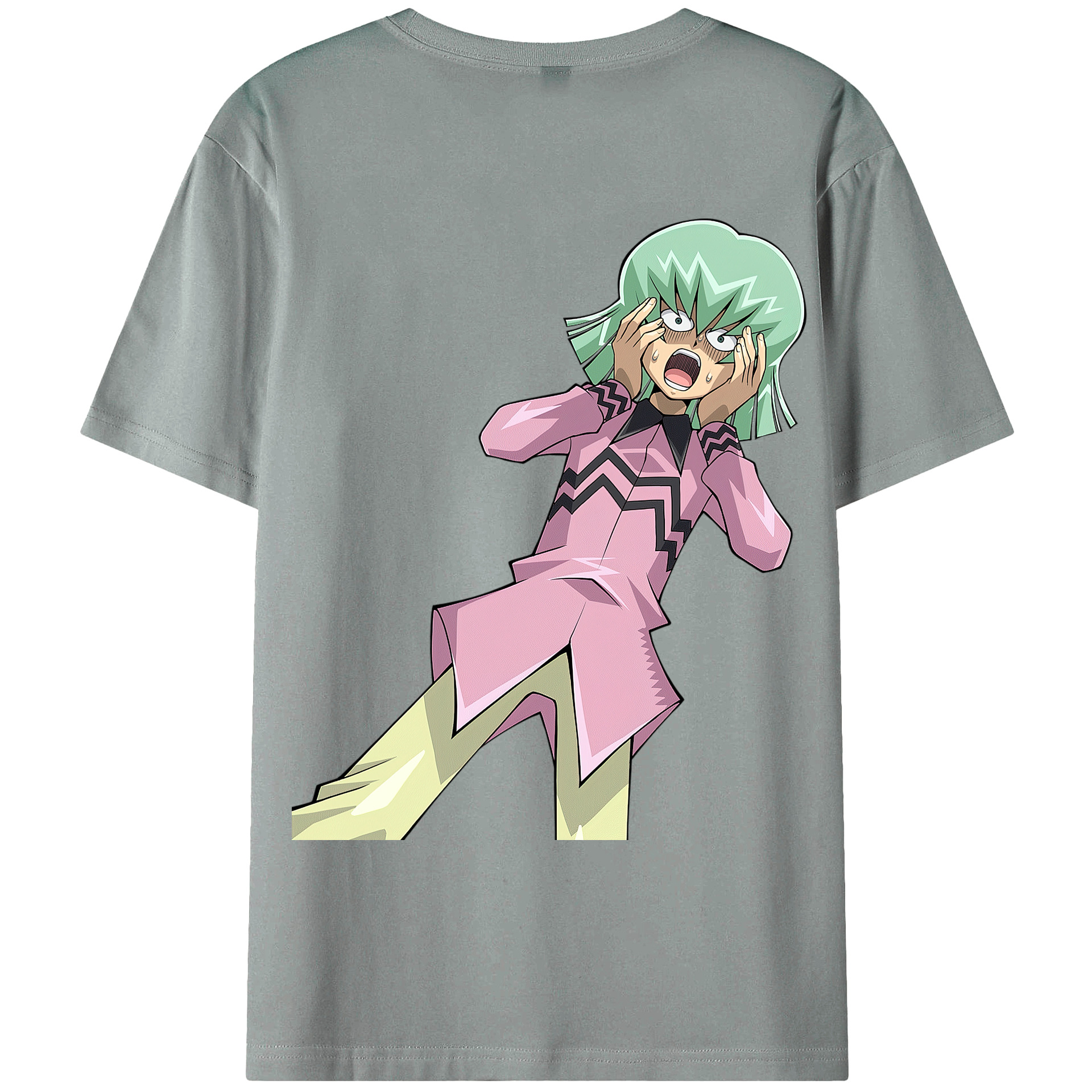 （画像用） 遊☆戯☆王 Yu-Gi-Oh! 綿100％ メンズ半袖Tシャツ（バックプリント） 通気性